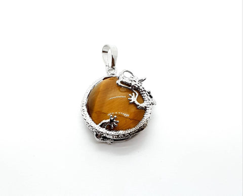 Small Tiger Eye Necklace Pendant
