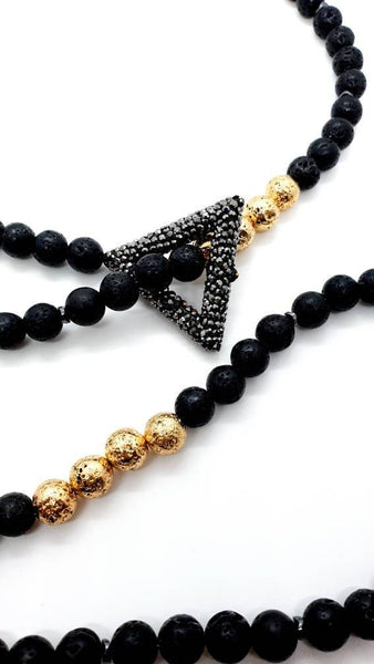 Lava Rock Necklace | Lava Stone Necklaces | Queebo