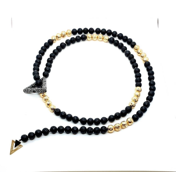 Lava Rock Necklace | Lava Stone Necklaces | Queebo