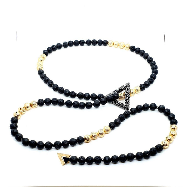 Lava Rock Necklace | Lava Stone Necklaces | Queebo