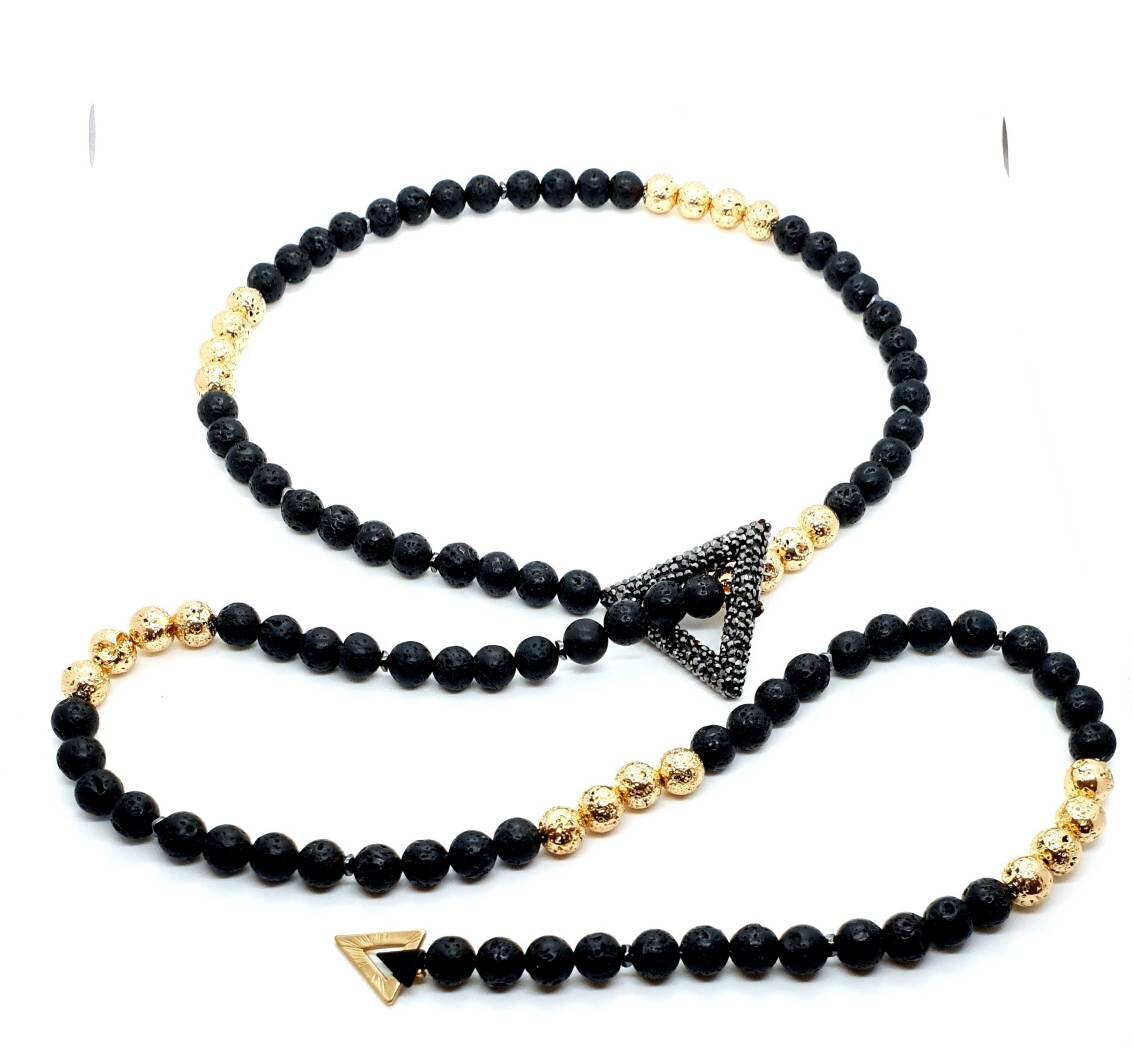 Lava Rock Necklace | Lava Stone Necklaces | Queebo