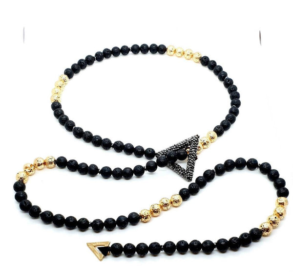 Lava Rock Necklace | Lava Stone Necklaces | Queebo