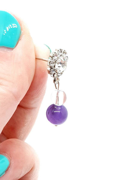 Crystal Beaded Earrings | Drop Beaded Earrings | Queebo
