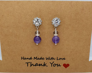 Crystal Beaded Earrings | Drop Beaded Earrings | Queebo