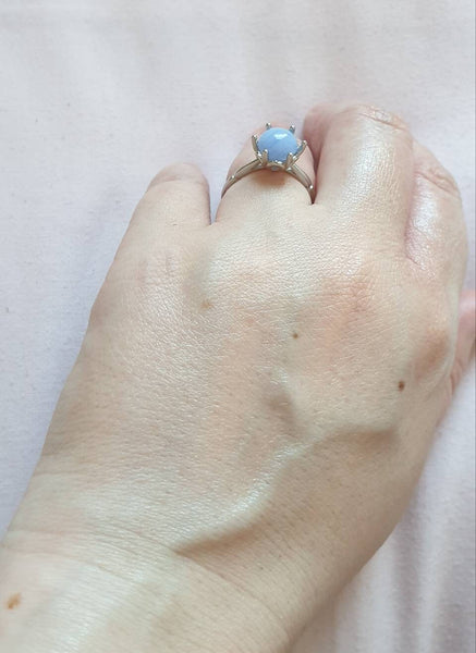 Silver Crystal Ring | Crystal Gemstone Ring | Queebo