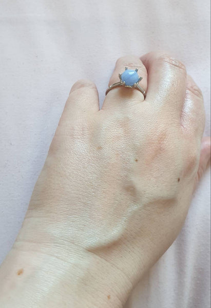 Silver Crystal Ring | Crystal Gemstone Ring | Queebo