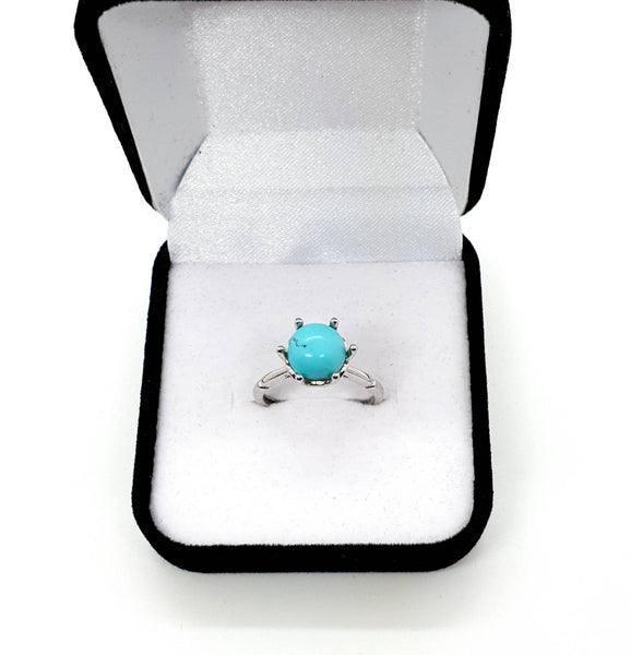 Silver Crystal Ring | Crystal Gemstone Ring | Queebo
